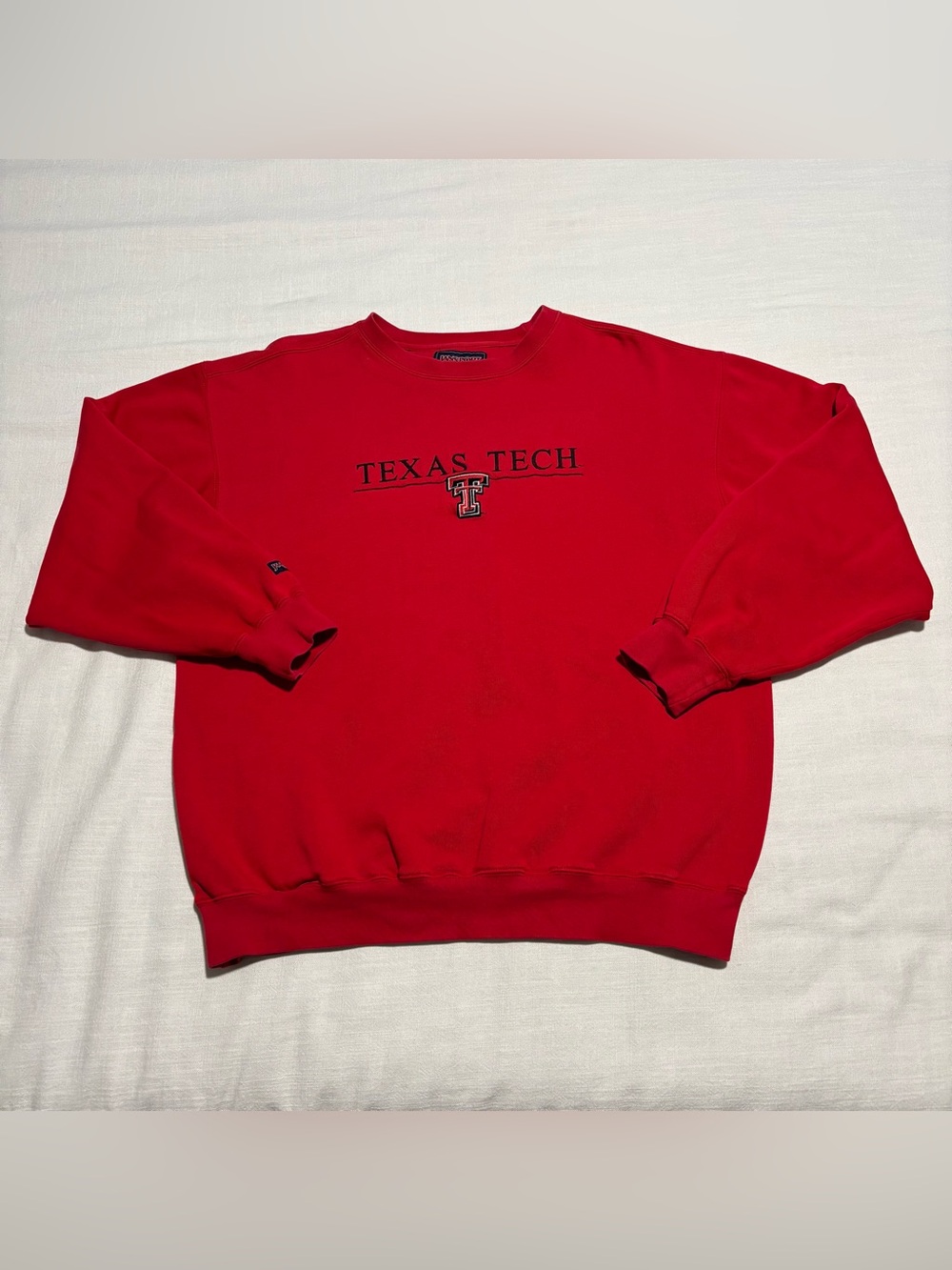 Vintage JanSport Texas Tech Red Raiders Crew Sweatshirt | Red | Size Medium